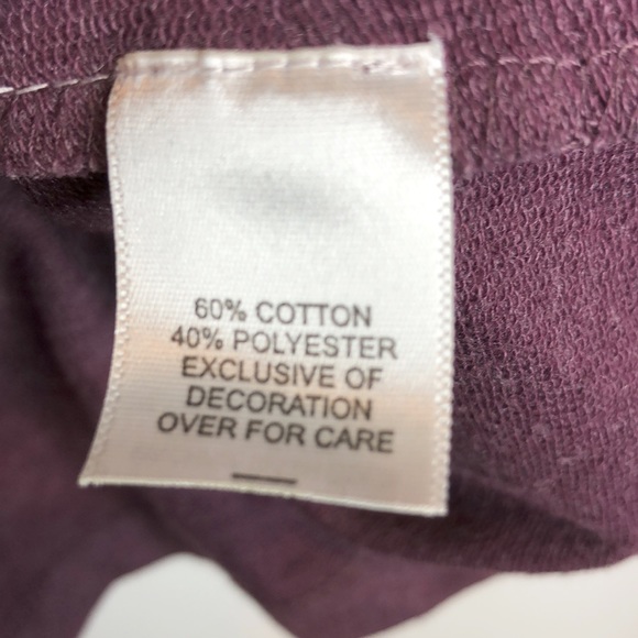 Relativity Stretch Purple Sweatshirt 1X PLUS SIZE - Picture 3 of 7